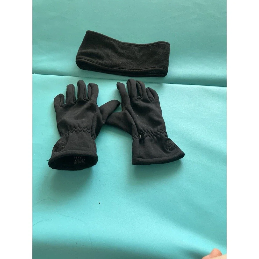 Women’s Touchscreen Compatible Black Wrist Gloves Size L Outdoor Running